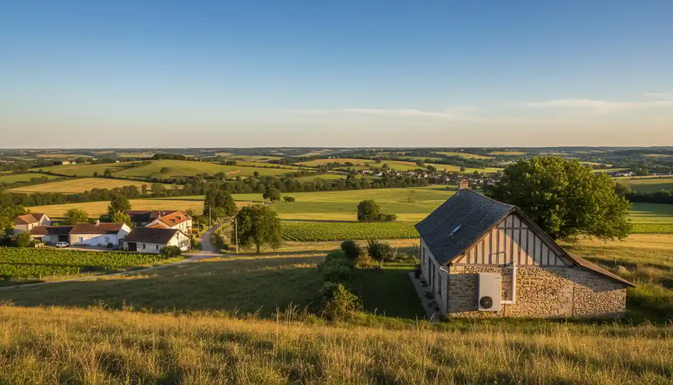 Maison moderne équipée d'une pompe à chaleur en Cher
