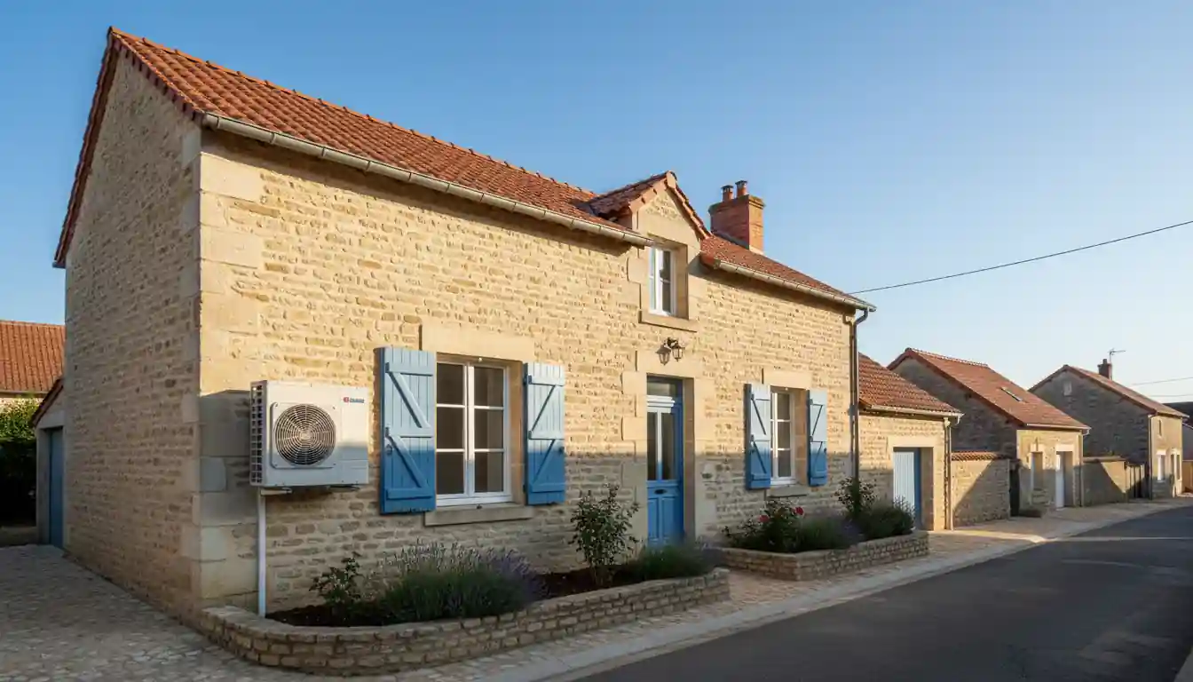 Installation pompe à chaleur à Méreau